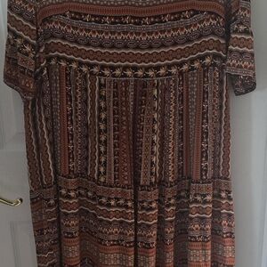 SHEIN Multicolor Bohemian Maxi Dress